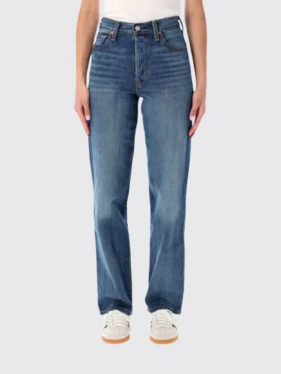 Levi's Full-length Ribcage Jeans In Blue