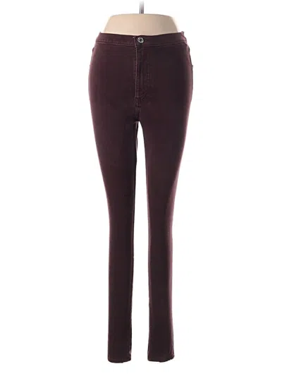 Pre-owned Levi's Jeggings In Burgundy