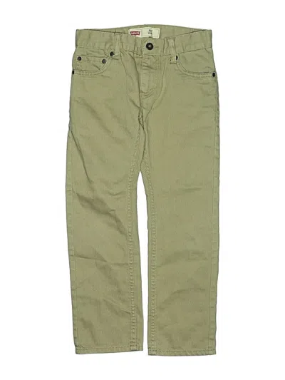 Pre-owned Levi's Kids'  Khaki Pant In Green