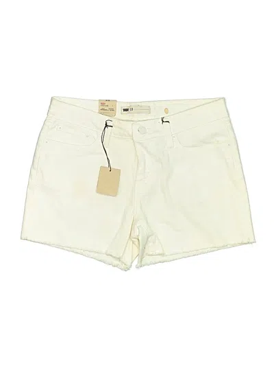 Pre-owned Levi's Khaki Shorts In White