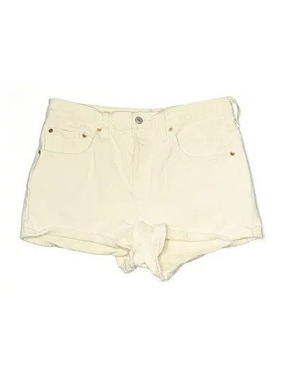 Pre-owned Levi's Khaki Shorts In White