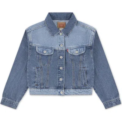 LEVI'S LEVI'S KIDS' '90S COLORBLOCK DENIM TRUCKER JACKET