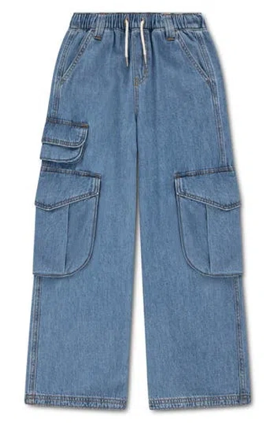 Levi's Kids' Cargo Wide Leg Jeans In Drew Me In