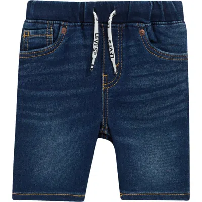 Levi's ® Kids' Distressed Dobby Skinny Shorts In Blue