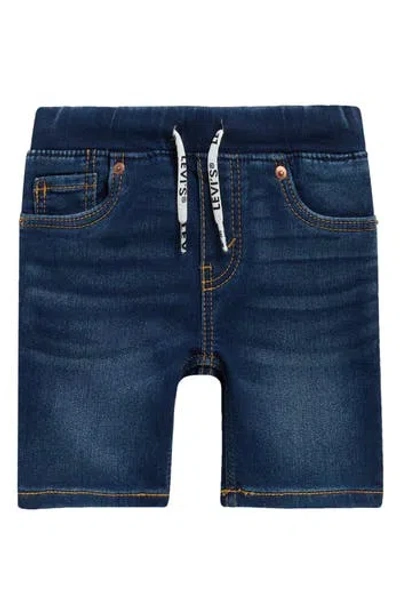 Levi's Kids' Dobby Skinny Shorts In Blue