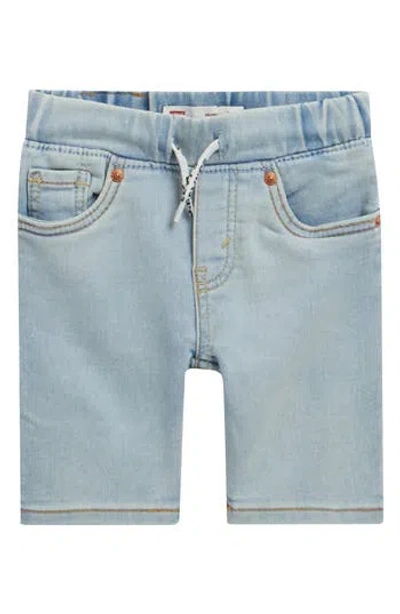 Levi's Kids' Dobby Skinny Shorts In Blue