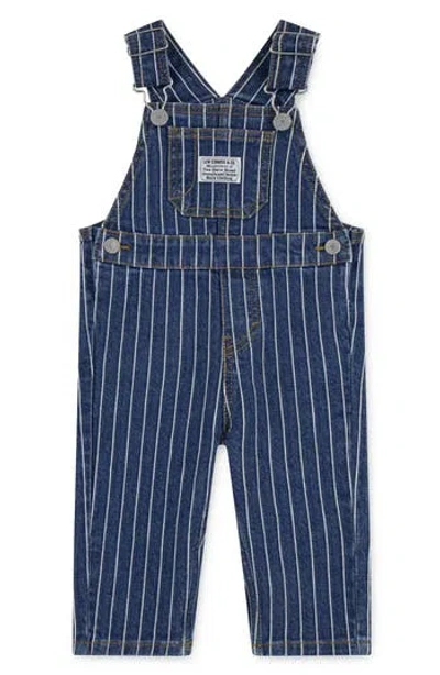 Levi's Babies'  Kids' Herringbone Railroad Overalls In Blue