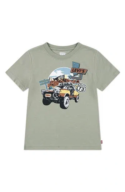 Levi's Kids' Road Trip Graphic T-shirt In Green