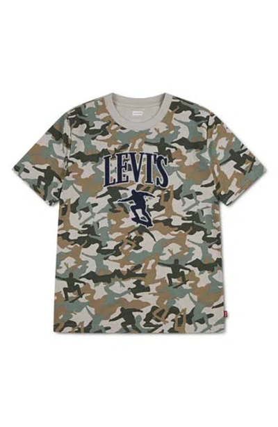 Levi's Kids' Skate Camo T-shirt In Multi