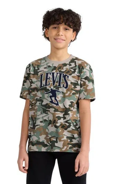 Levi's Kids' Skate Camo T-shirt In Multi