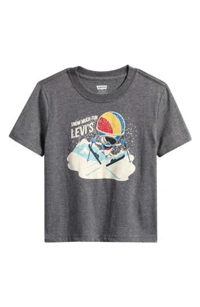 Levi's Kids' Skiing Snow Cone Graphic T-shirt In Gray