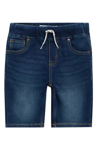 Levi's ® Kids' Skinny Dobby Denim Shorts In Blue
