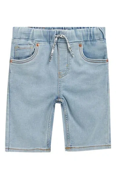 Levi's ® Kids' Skinny Dobby Denim Shorts In Blue