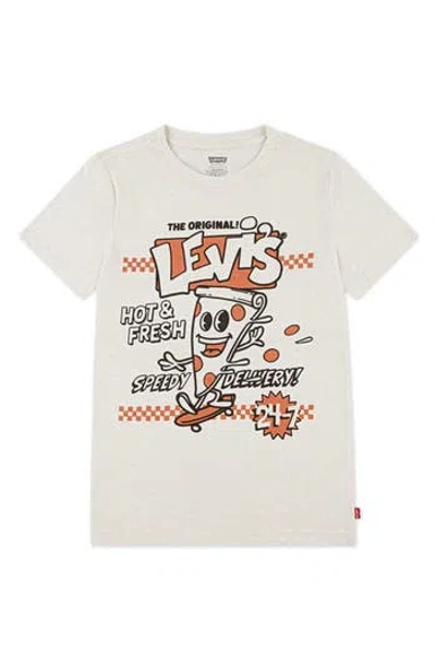 Levi's Kids' Speedy Pizza Graphic T-shirt In White