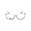 Levi's Ladies Pink Rectangular Eyeglass Frames Lv-5021 In Pink