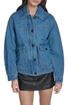 Levi's Laydown Denim Utility Jacket In Blue