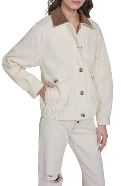 Levi's Laydown Denim Utility Jacket In Neutral