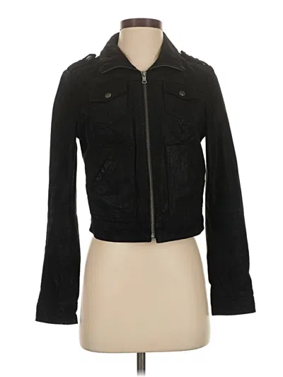 Pre-owned Levi's Leather Jacket In Black