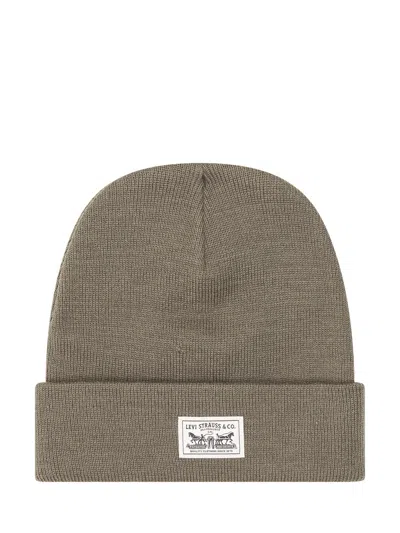 Levi's Embarcadero Knit Beanie In Olive Night