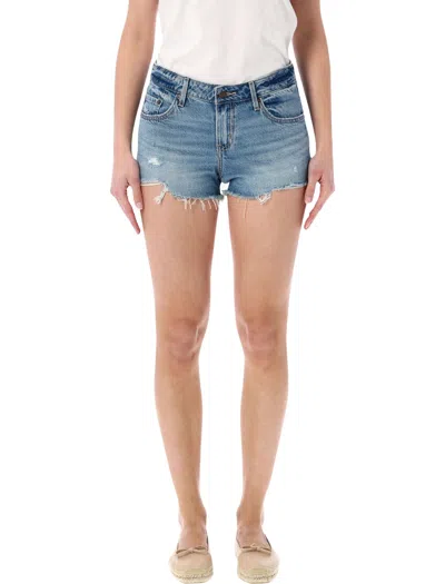 Levi's Low Rise Denim Shorts In Blue