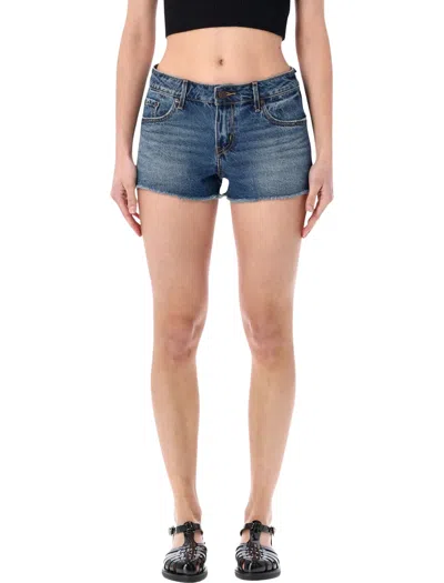 Levi's Low Rise Denim Shorts In Blue