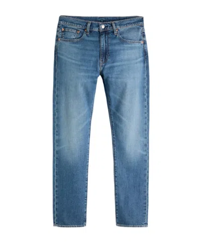 Levi's Logo Patch Tapered-leg Jeans In Blue