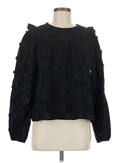 Pre-owned Levi's Long Sleeve Blouse In Black