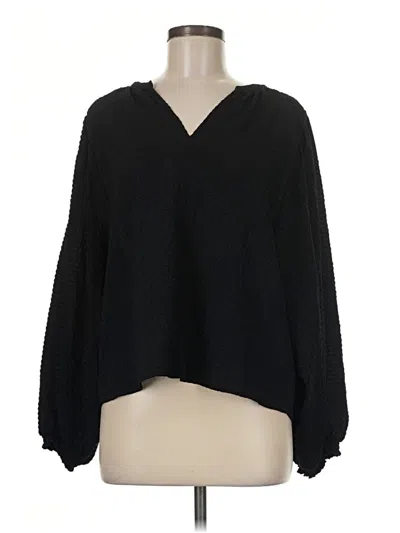 Pre-owned Levi's Long Sleeve Blouse In Black
