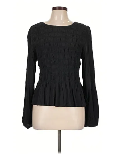 Pre-owned Levi's Long Sleeve Blouse In Black