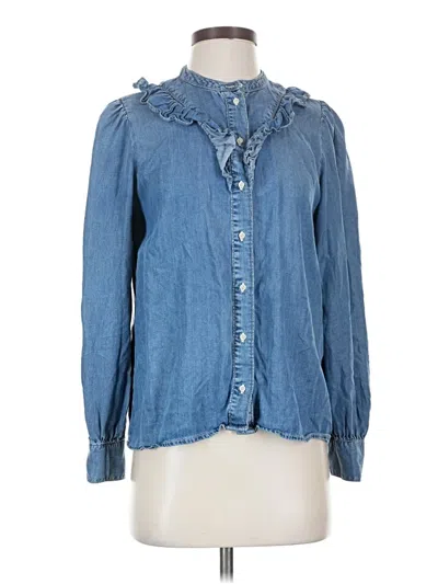 Pre-owned Levi's Long Sleeve Blouse In Blue