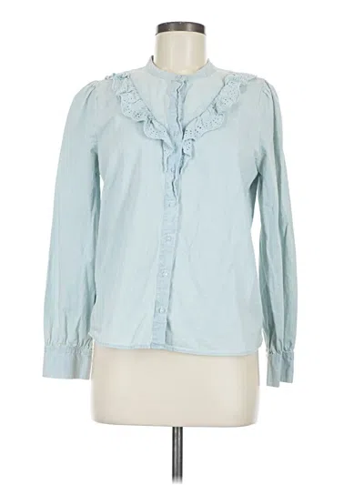 Pre-owned Levi's Long Sleeve Blouse In Blue