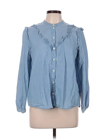 Pre-owned Levi's Long Sleeve Blouse In Blue