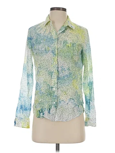 Pre-owned Levi's Long Sleeve Blouse In Green