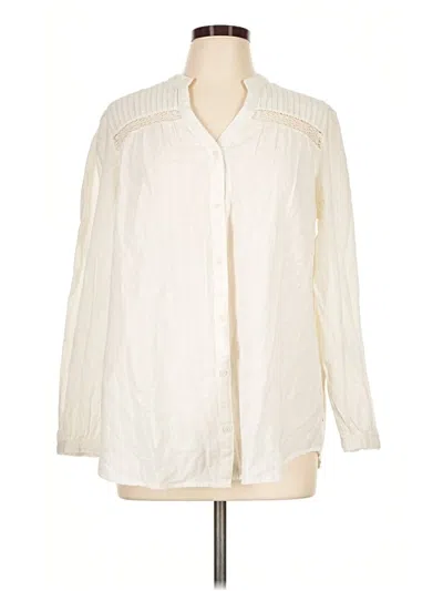 Pre-owned Levi's Long Sleeve Blouse In Ivory