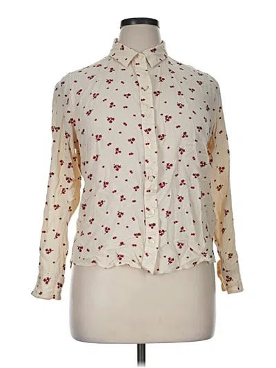 Pre-owned Levi's Long Sleeve Blouse In Ivory