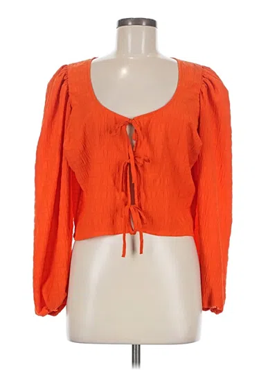 Pre-owned Levi's Long Sleeve Blouse In Orange