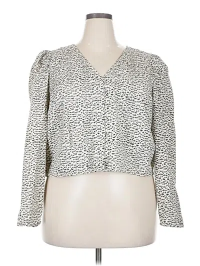 Pre-owned Levi's Long Sleeve Blouse In Silver