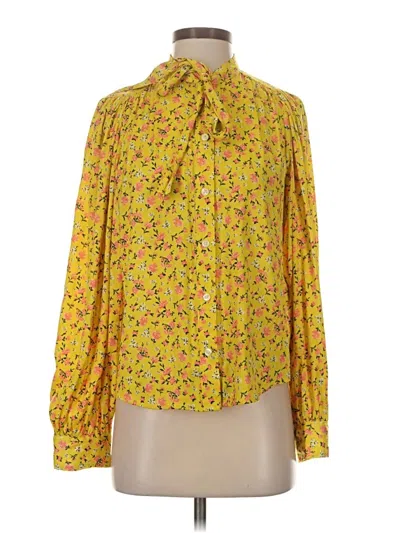 Pre-owned Levi's Long Sleeve Blouse In Yellow