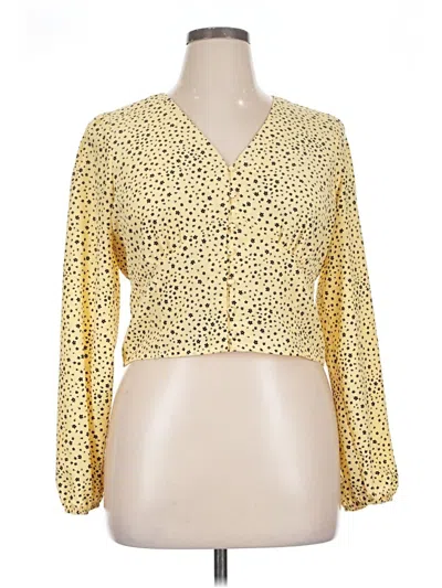 Pre-owned Levi's Long Sleeve Blouse In Yellow