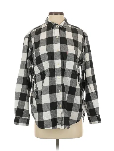 Pre-owned Levi's Long Sleeve Button Down Shirt In Black