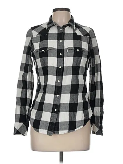 Pre-owned Levi's Long Sleeve Button Down Shirt In Black