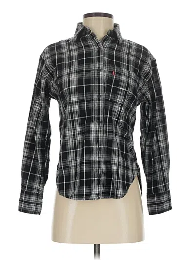 Pre-owned Levi's Long Sleeve Button Down Shirt In Black