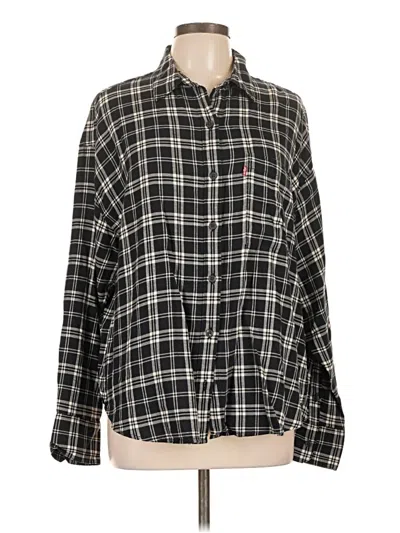 Pre-owned Levi's Long Sleeve Button Down Shirt In Black