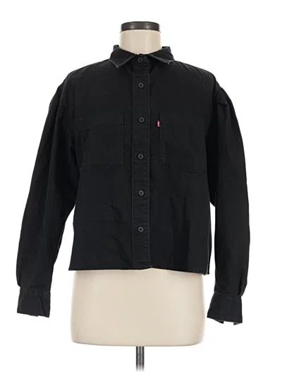 Pre-owned Levi's Long Sleeve Button Down Shirt In Black