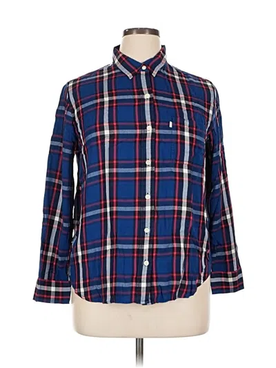 Pre-owned Levi's Long Sleeve Button Down Shirt In Blue