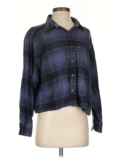 Pre-owned Levi's Long Sleeve Button Down Shirt In Blue