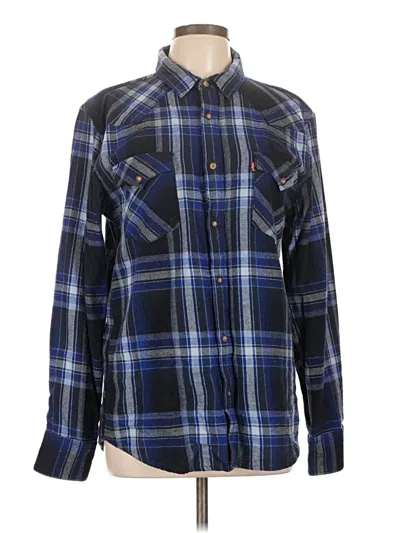 Pre-owned Levi's Long Sleeve Button Down Shirt In Blue