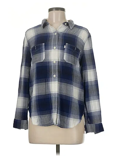 Pre-owned Levi's Long Sleeve Button Down Shirt In Blue
