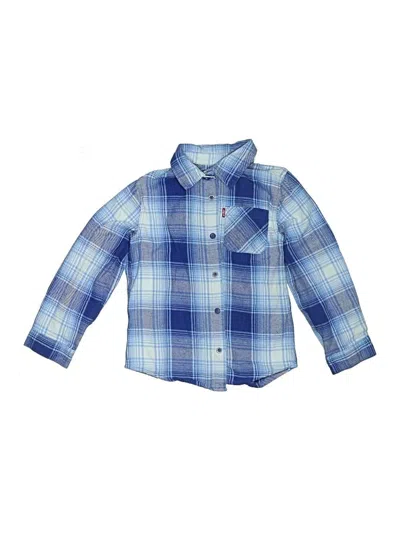 Pre-owned Levi's Kids'  Long Sleeve Button Down Shirt In Blue