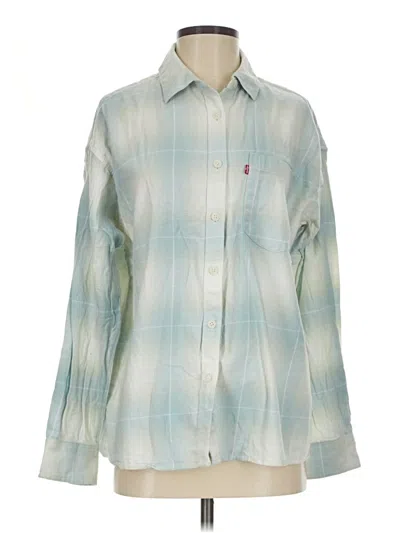 Pre-owned Levi's Long Sleeve Button Down Shirt In Blue